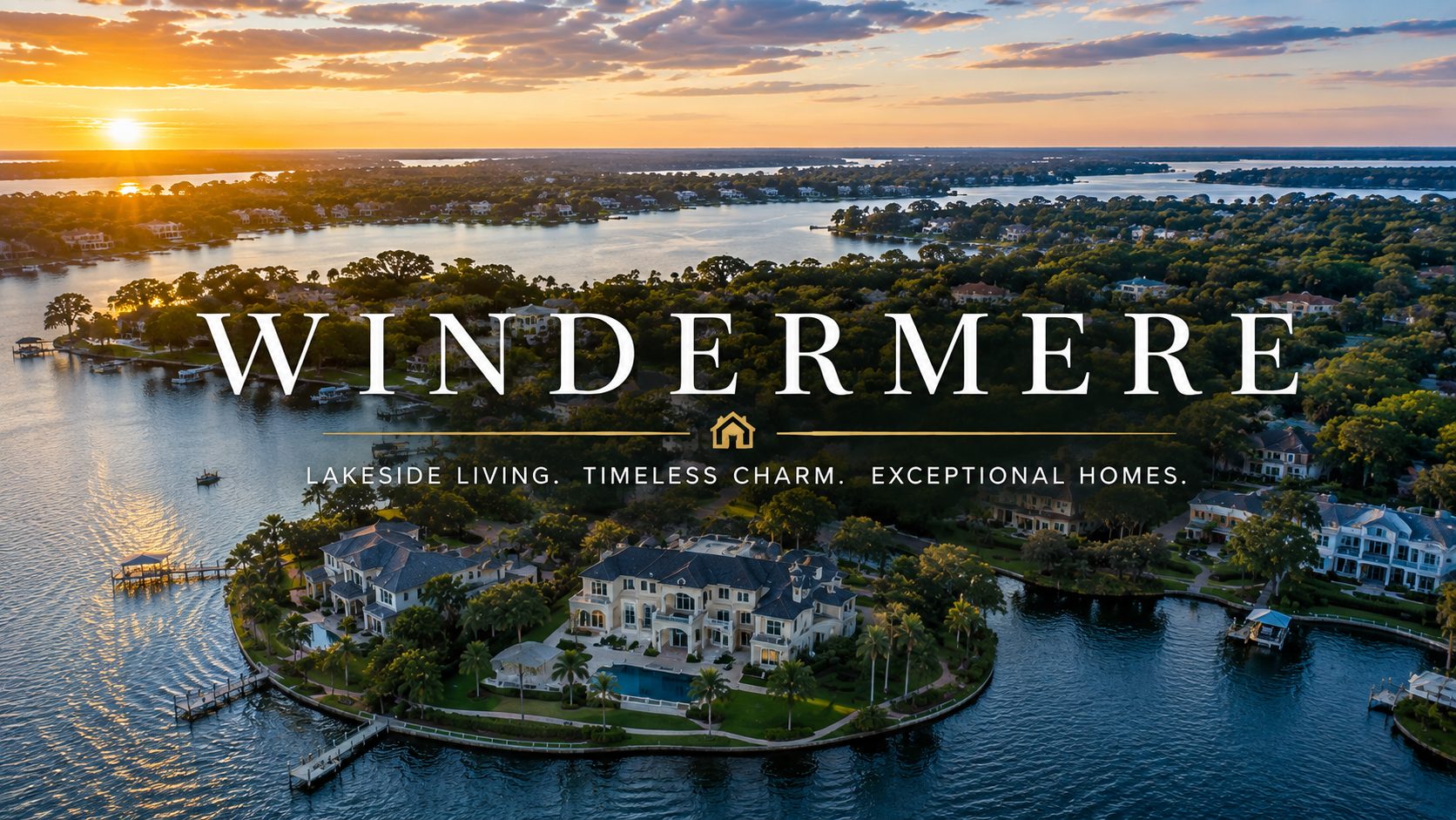 Luxury homes and lakefront neighborhoods in Windermere Florida near Orlando