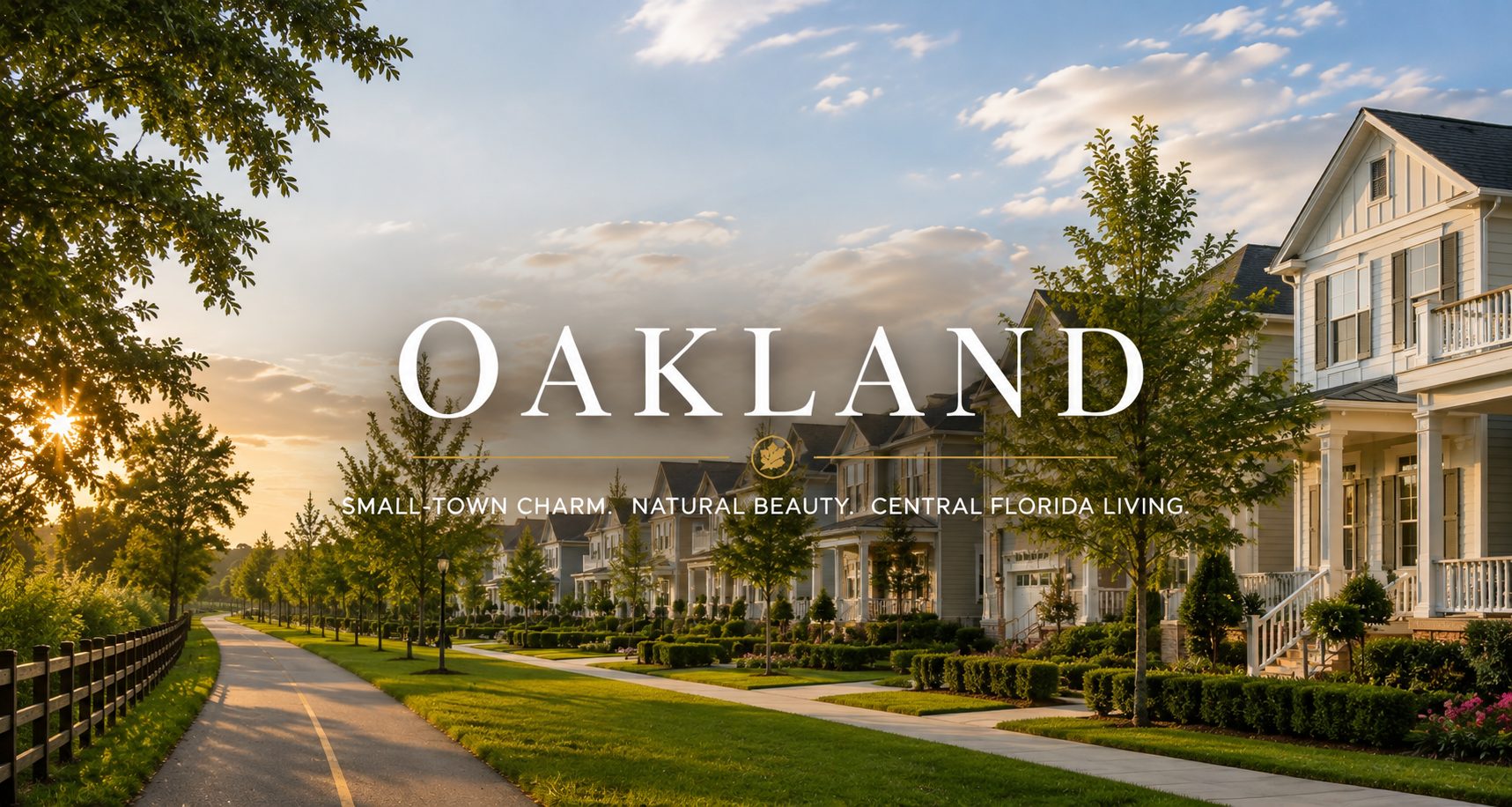 Homes and residential neighborhoods in Oakland Florida near Orlando